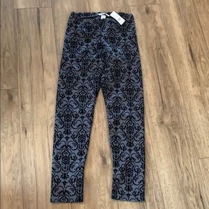 Derek Heart black and gray leggings, NWT!
